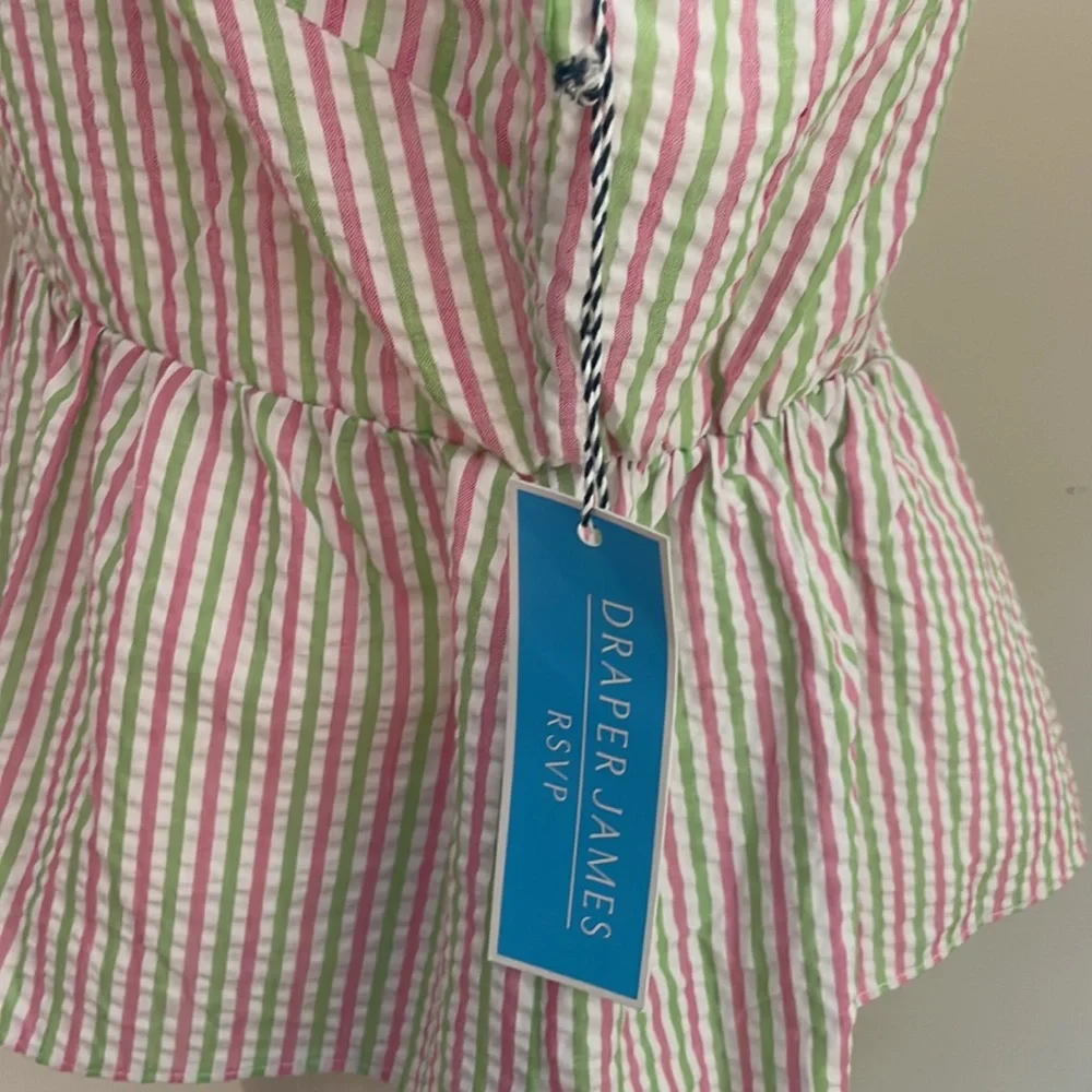 NWT Draper James Flutter Sleeve Top. Large - Picture 4 of 9